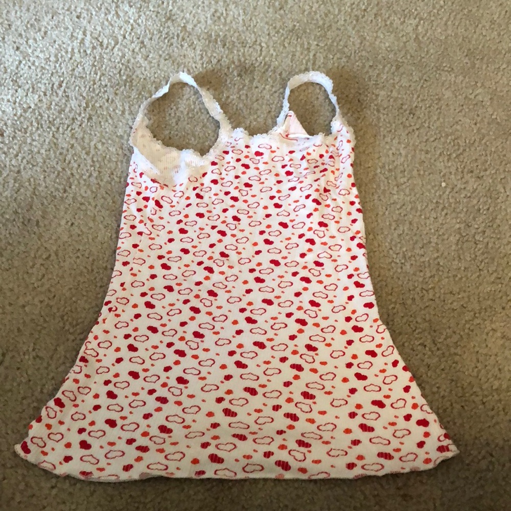 White and red tank top